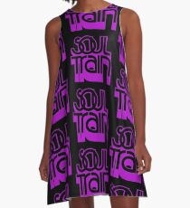 Vestido acampanado TREN DE ALMA (PÚRPURA)