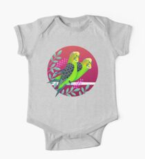 Wild Australian Budgerigars One Piece - Short Sleeve