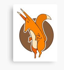 Dancing fox. Canvas Print