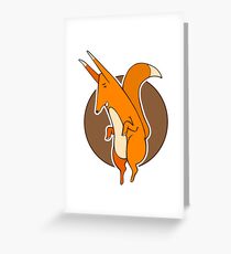 Dancing fox Greeting Card