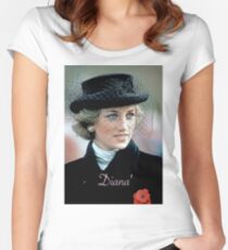 HRH Princess Diana France 1988 Women's Fitted Scoop T-Shirt