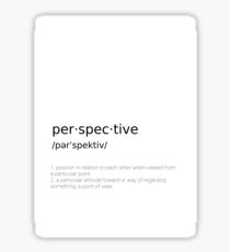 Perspective #minimalism Sticker