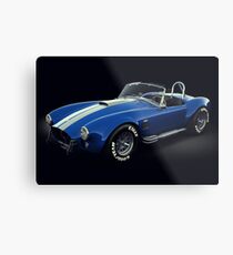 Shelby Cobra 427 Blue with White Stripe Metal Print