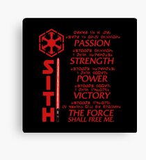Star Wars- Sith Code Canvas Print