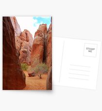A courtyard in Arches National Park. Postcards