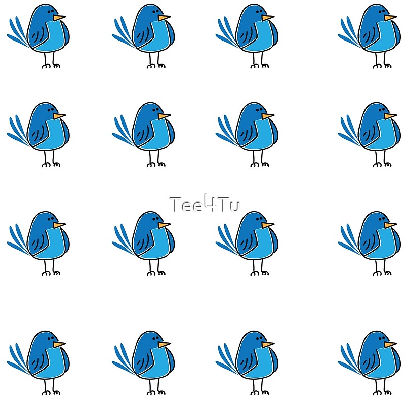 "Blue Bird Stickers" By Tee4Tu | Redbubble