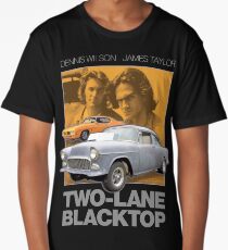 Two-Lane Blacktop Shirt - Retro Car Buff Movie Tribute Artwork Long T-Shirt