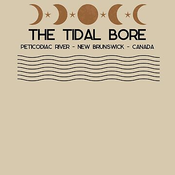 Artwork thumbnail, The Tidal Bore - Peticodiac River T-Shirt by TheTidalBores