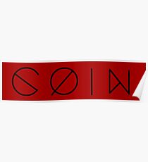 Coin band logo in Marina font Poster