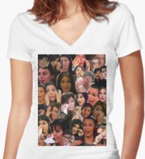 Kardashian's Crying Collage Women's Fitted V-Neck T-Shirt
