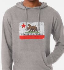 Distressed New California Republic Lightweight Hoodie