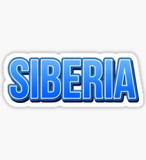 Siberia Typo Sticker