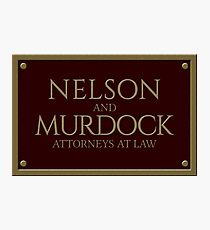 Nelson & Murdock - Attorneys at Law (Daredevil) Photographic Print