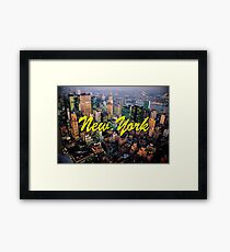 STUNNING! NEW YORK CITY RETRO 1970's Framed Print
