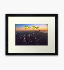 STUNNING! NEW YORK CITY RETRO 1970's Framed Print