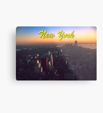 STUNNING! NEW YORK CITY RETRO 1970's Metal Print