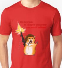 Hamster Rambo Text Unisex T-Shirt