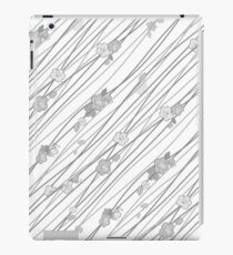 Gray Creepy Flowers iPad Case/Skin