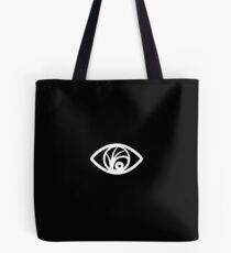 Look Away (white) Tote Bag