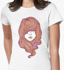 Her hair Women's Fitted T-Shirt