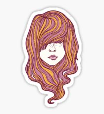 Her hair Sticker