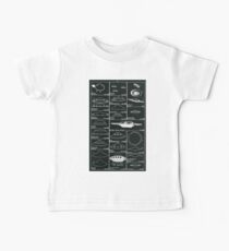 UFO SIGHTING ILLUSTRATION CHART 1947 - 1970 Baby Tee