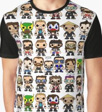 QWA Vinyl Pop-fighters Graphic T-Shirt