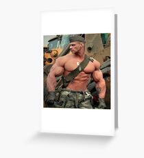 BIG GUNS Greeting Card