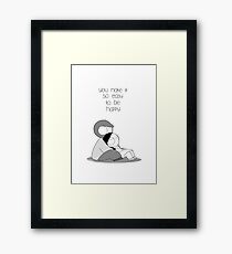 Easy To Be Happy Framed Print