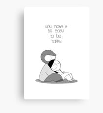 Easy To Be Happy Canvas Print