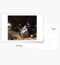 Jan Steen The Lovesick Maiden Postcards