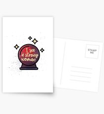 I see a strong woman Postcards