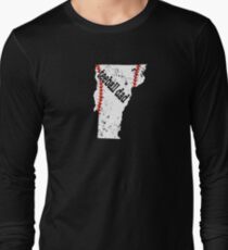 Vermont Baseball Tee Ball Dad Coach Shirt Long Sleeve T-Shirt