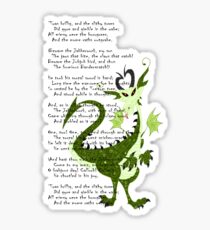Jabberwocky poem Sticker