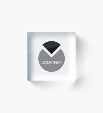 american first name female: Courtney Acrylic Block