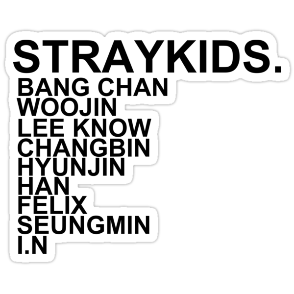 stray kids kpop stickers by shannonpaints redbubble