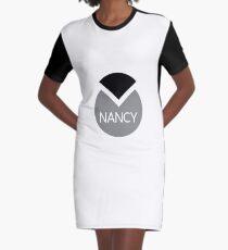 american first name female: Nancy Graphic T-Shirt Dress