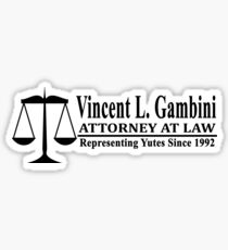 Vincent L Gambini - My Cousin Vinny Sticker