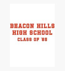 Teen Wolf Beacon Hills High School T-Shirt Photographic Print