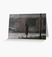 Alone in the Rain Greeting Card