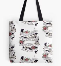 Nobody exists on purpose Tote Bag