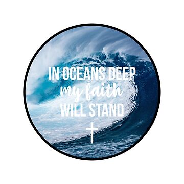 In Oceans Deep My Faith Will Stand Sign Wall Art Canvas, Christian Song  Lyrics Wall Art - Christ Follower Life