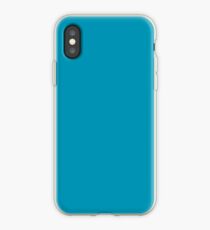 Bondi Beach Blue - leuchtende blaue Volltonfarbe iPhone-Hülle & Cover