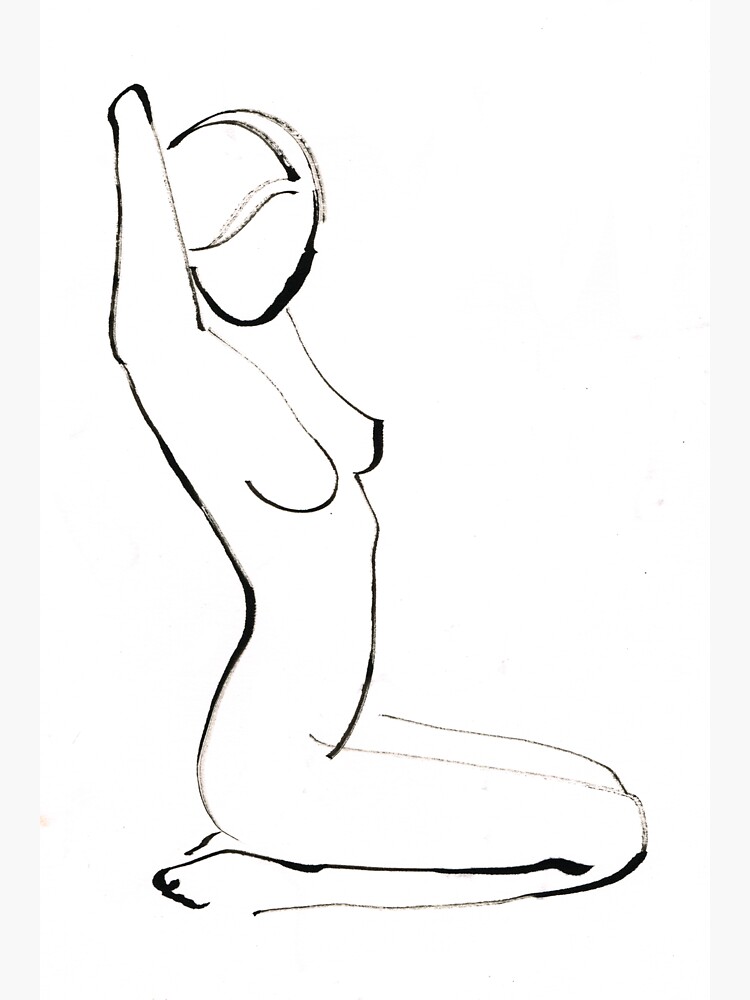 Nude Model Drawing by CatarinaGarcia