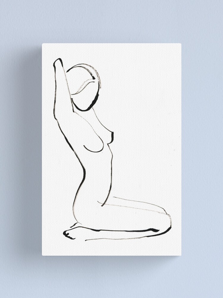 Alternate view of Nude Model Drawing Canvas Print