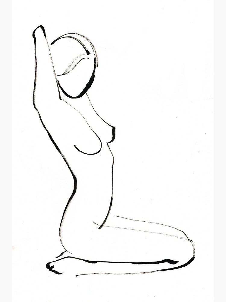 Nude Model Drawing by CatarinaGarcia