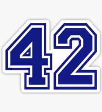 Number 42 Sticker