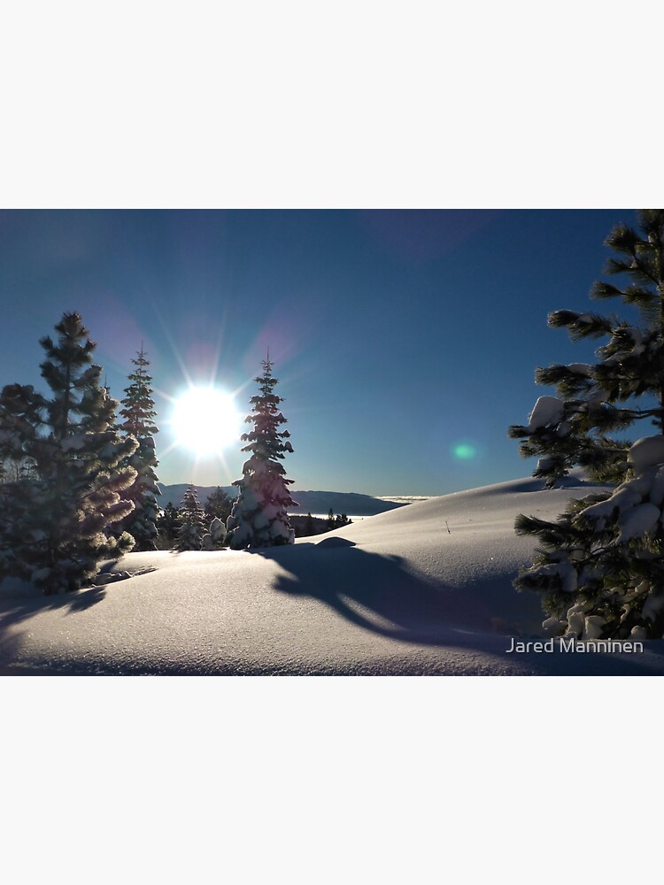 Sunrise Over Snowy Mountains by JaredManninen