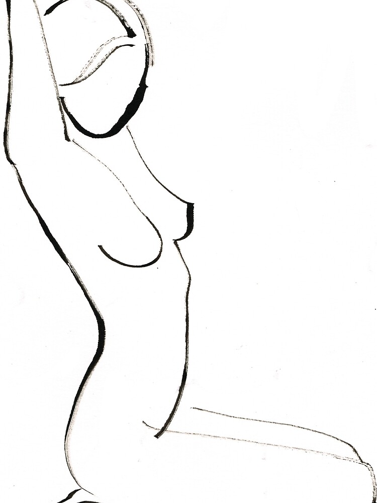 Nude Model Drawing by CatarinaGarcia
