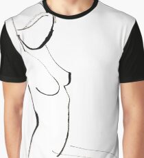 Nude Model Drawing Graphic T-Shirt